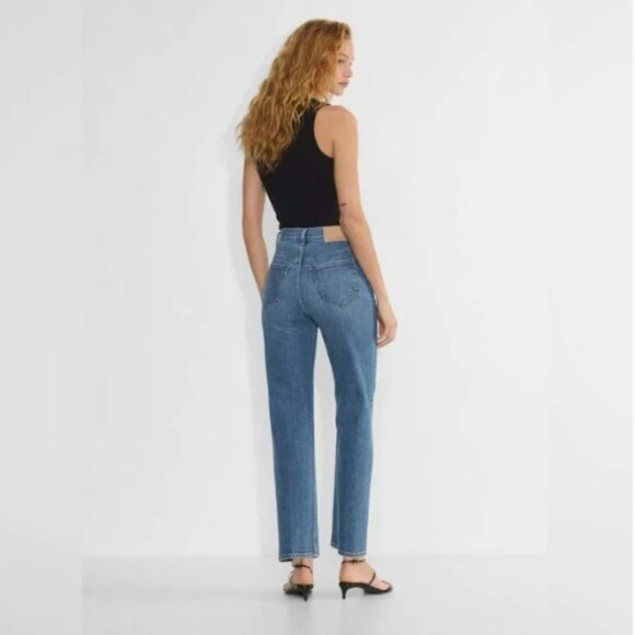 Aritzia Denim Forum Blue Straight Leg Jeans - Picture 3 of 16